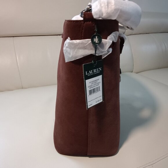 Lauren Ralph Lauren Suede Debby Drawstring Tote - Picture 5 of 5